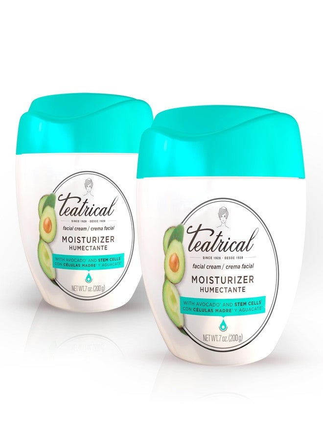 TEATRICAL Face Moisturizer with Avocado & Stem Cells, Moisturizing Face Cream for Women, Hydrating Day Facial Moisturizer, Stem Cell Cream, Facial Skin Care, 7 Oz (2 Pack) - Image 1